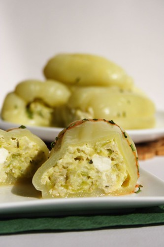 Zucchini Stuffed Bell Pepers