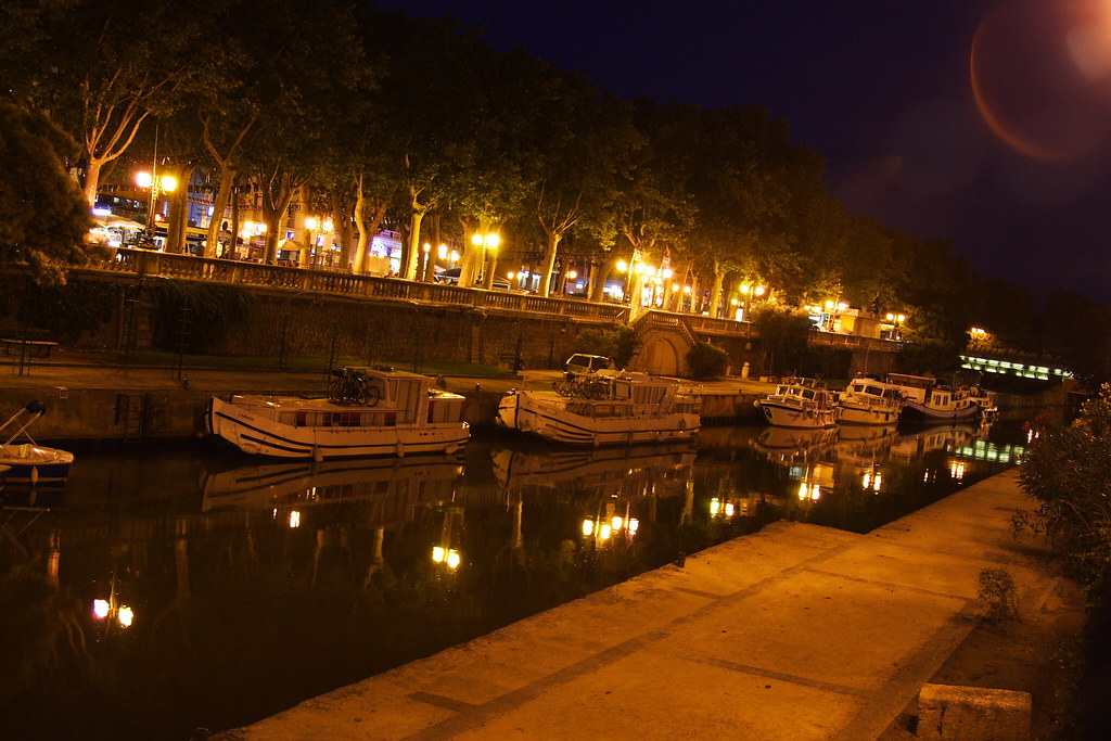 Narbonne Canal at Night 2