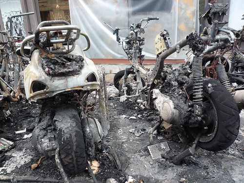 Scooters Burned