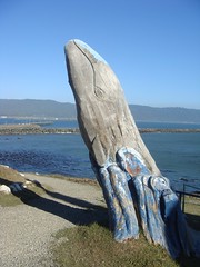 Carved Whale at Battery Point Lighthouse