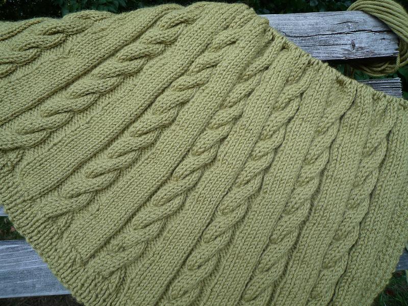 cabled throw