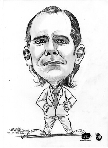 Caricatures Web in Travel 2008 Brett Henry