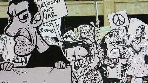 Cartoons in Wellington, New Zealand