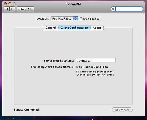 SynergyKM for Mac OS X