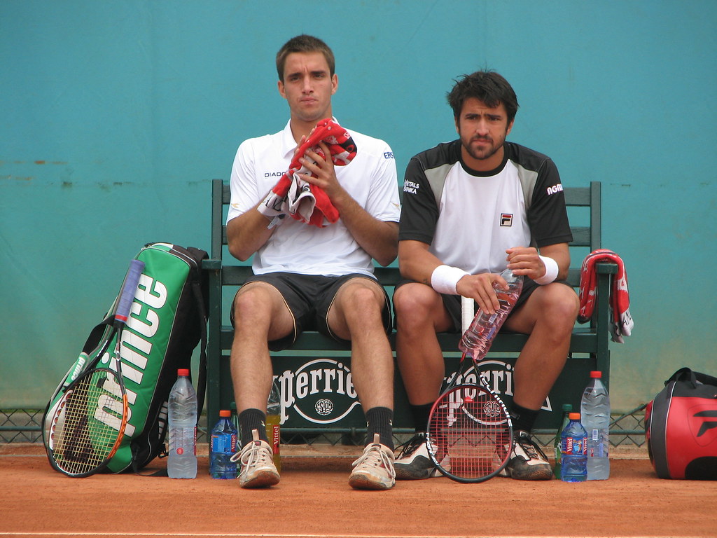 Troicki/Tipsarevic on the bench, RG 2008