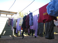 Washing day in Alice Springs