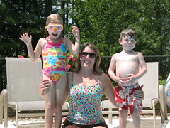 me and them in the pool