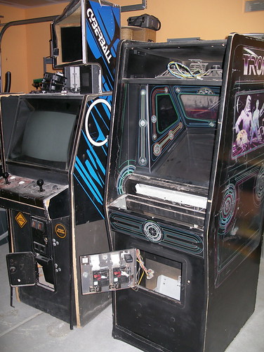 TRON and Cyberball cabinets