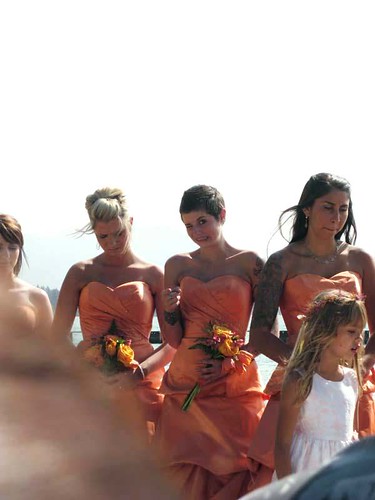 Keywords weddings orange bridesmaid dresses orange wedding bouquet