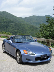 honda s2000 in the mountains