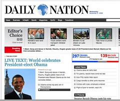 The Daily Nation on Obama Night