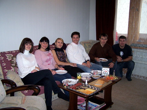 Olya, Edna, Tanya, Serhiy, Andriy, and Greg