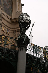 Detail am Stadthaus Prag