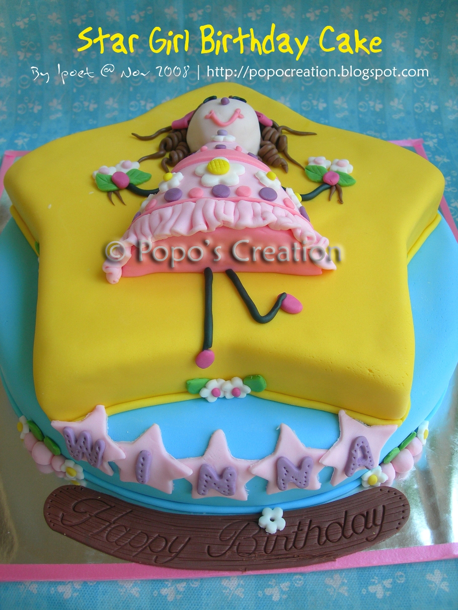 Star Girl Birthday Cake