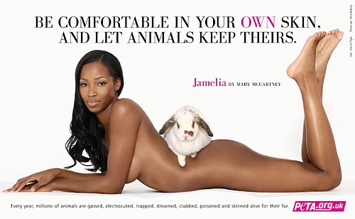 Pop star Jamelia - nude campaign