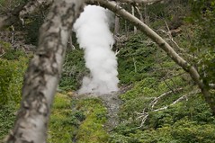 ヤンベ温泉の噴気