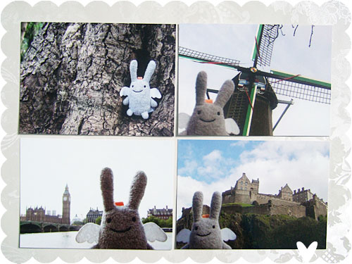 Angel Bunny postcard set