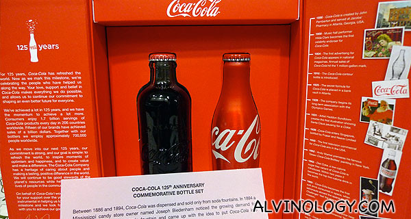 The first Coca-Cola bottle 125 years ago versus the current Coca-Cola bottle!