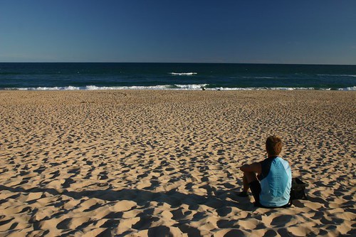 At the beach in Lakes Entrance, VIC.