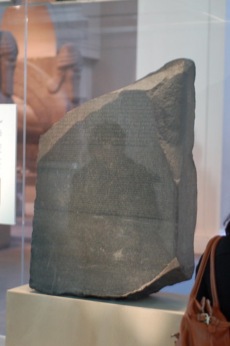 rosetta stone egyptian hieroglyphics. Rosetta Stone at the British