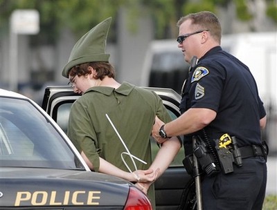 Peter Pan arrested. NOT FOR WHAT YOU THINK!