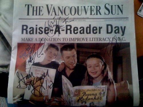 Raise a Reader Morning with the Canucks