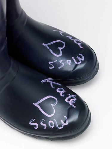 Kate Moss' signed wellie for WaterAid auction