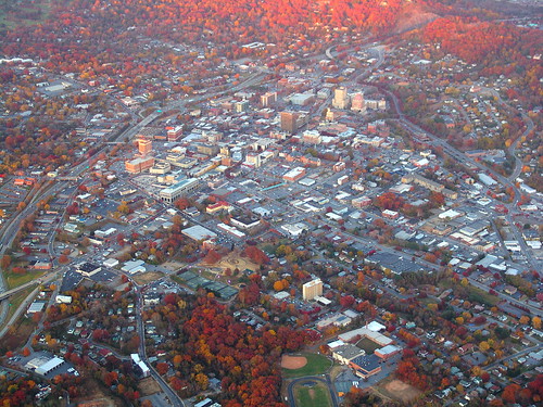asheville downtown from the southwest