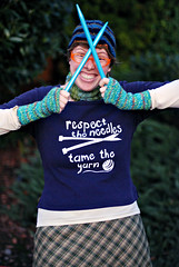 respect the needles. tame the yarn.