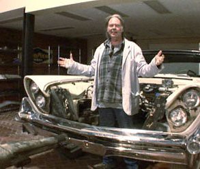 Neil Young has a 20-foot-long 5000-lb. 1959 Lincoln that he's modifying to