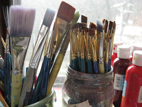 brushes in bunches