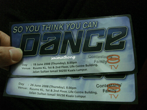 So You Think You Can Dance Season 2, Tickets