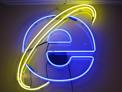 Neon IE Logo - Chris Wilson