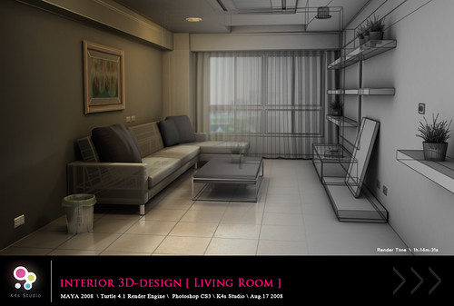 Interior 3D-Design [ Living Room ]  View_02