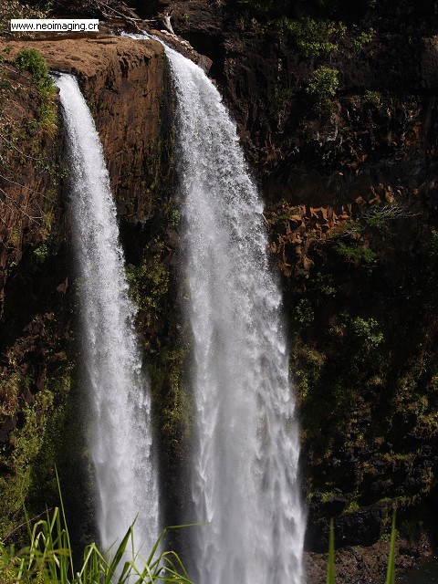 wailua Falls along Wailua river