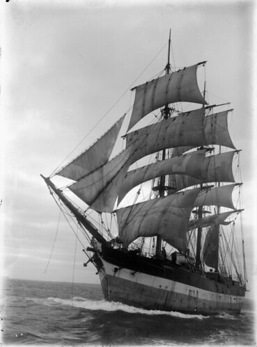 Sailing ship Manurewa ca 1910