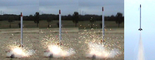 Big Rocket with Sparkly KNO3 motor