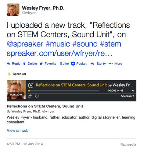 Podcast on the Go Example with Spreaker by Wesley Fryer, on Flickr