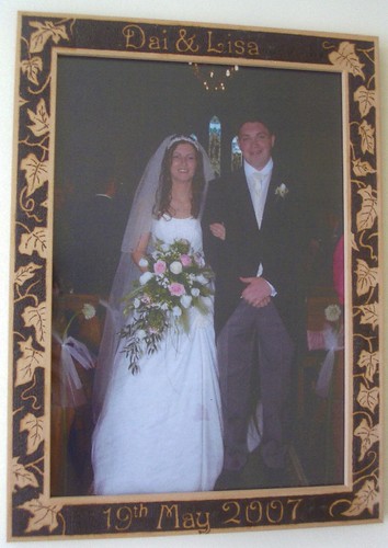 keepsake boxes and now his latest line is these wonderful wedding frames