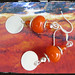 Orecchini arancione - Orange handmade earrings MEHEXAR