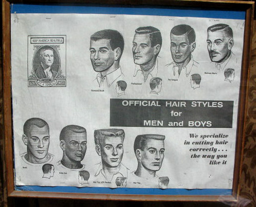 barbershop hairstyles. sign arbershop haircuts