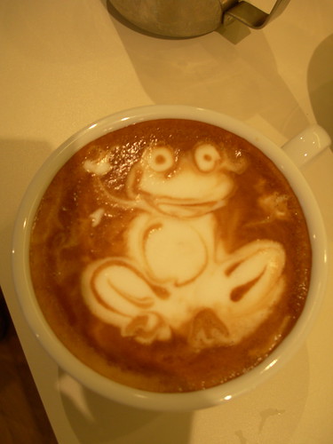 Latte Art - Frog by SCOTTIECALLAGHAN.