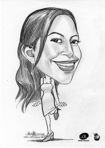 Caricatures Web in Travel 2008 Fiona Rankine
