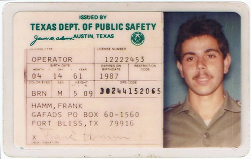 Texas Driver License 1982