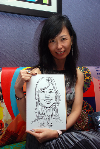 Caricature live sketching for Dow Jones 4