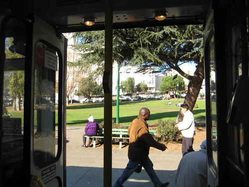 Bus doors & park