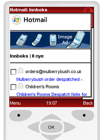 Windows Live Mobile Hotmail Ad