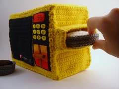 Crochet Easy-Bake Oven Plushie - side view