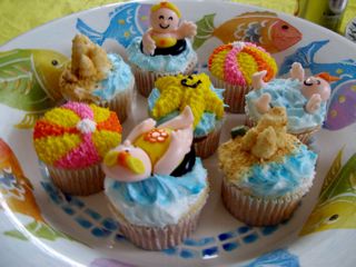 Water Babies cupcakes from Beaucoup Cupcakes