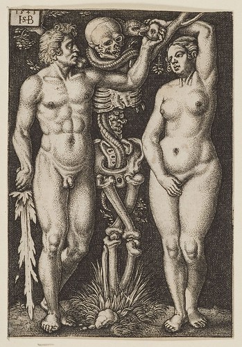 Adam and Eve by Hans Sebald Beham and Barthel Beham 1543